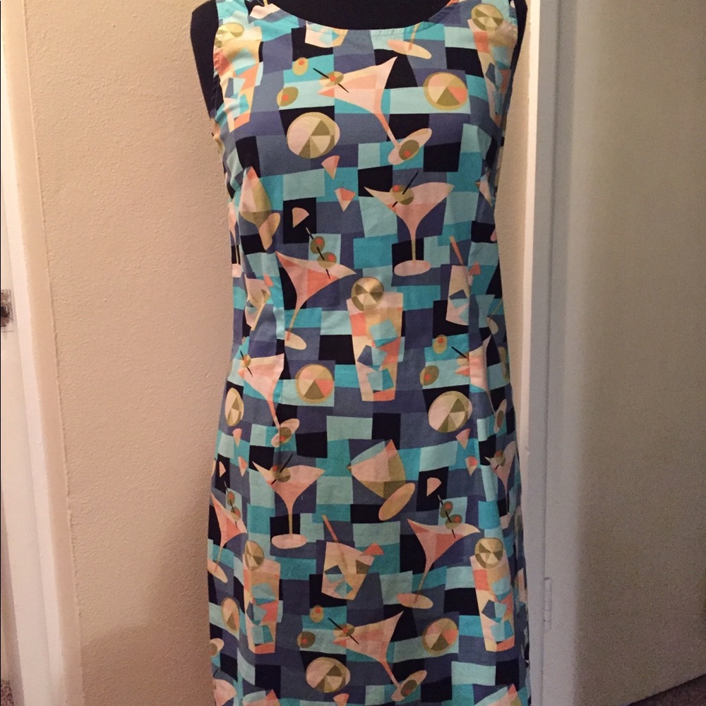 Fun, martini print dress